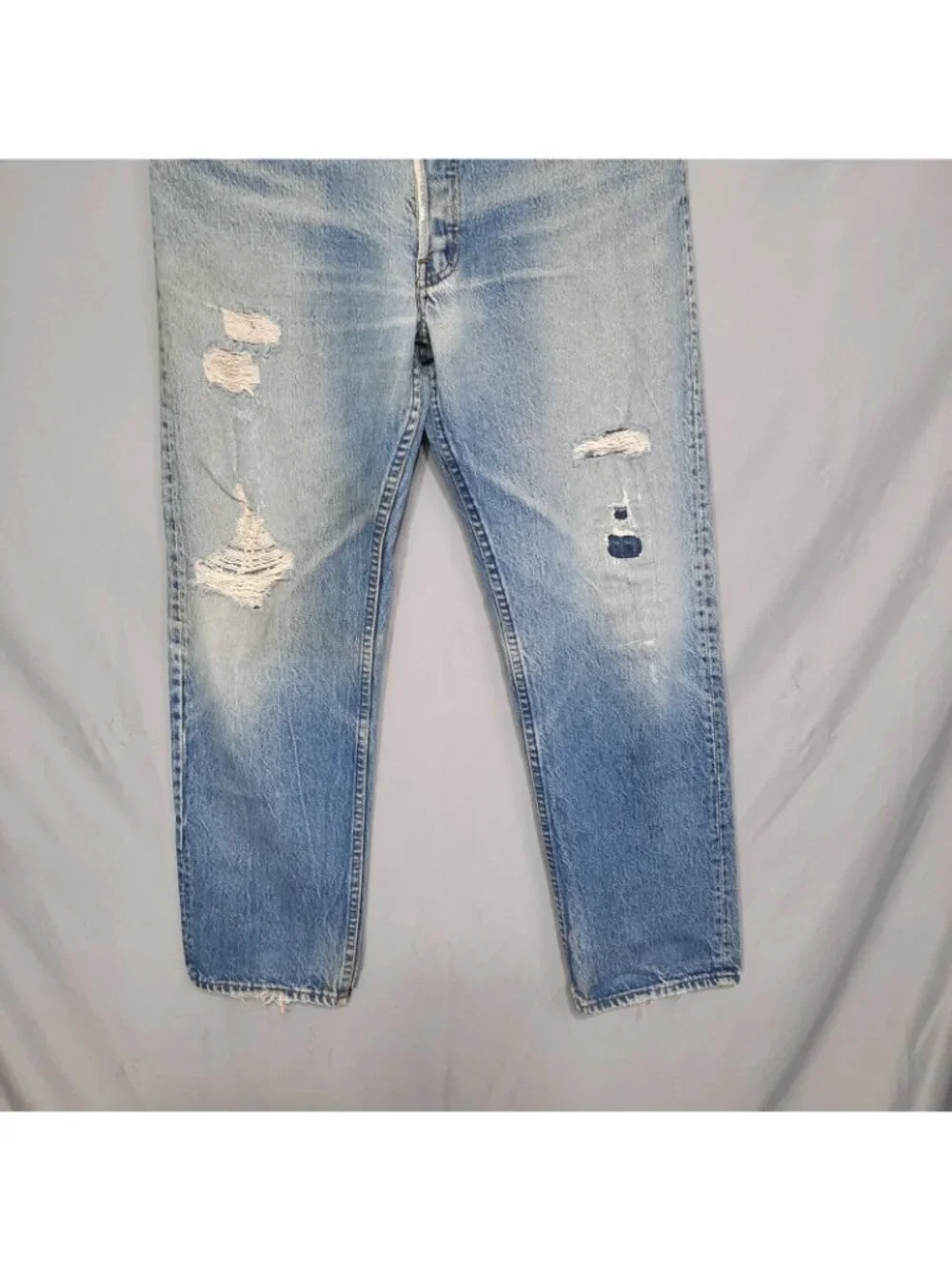 Vintage Levis Jeans Mens 34x30 (Fits 30x30) 501 Distressed Faded USA 80s 1985